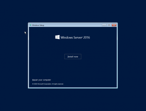 Windows Server 2016-ის ინსტალაცია და პირველადი გამართვა